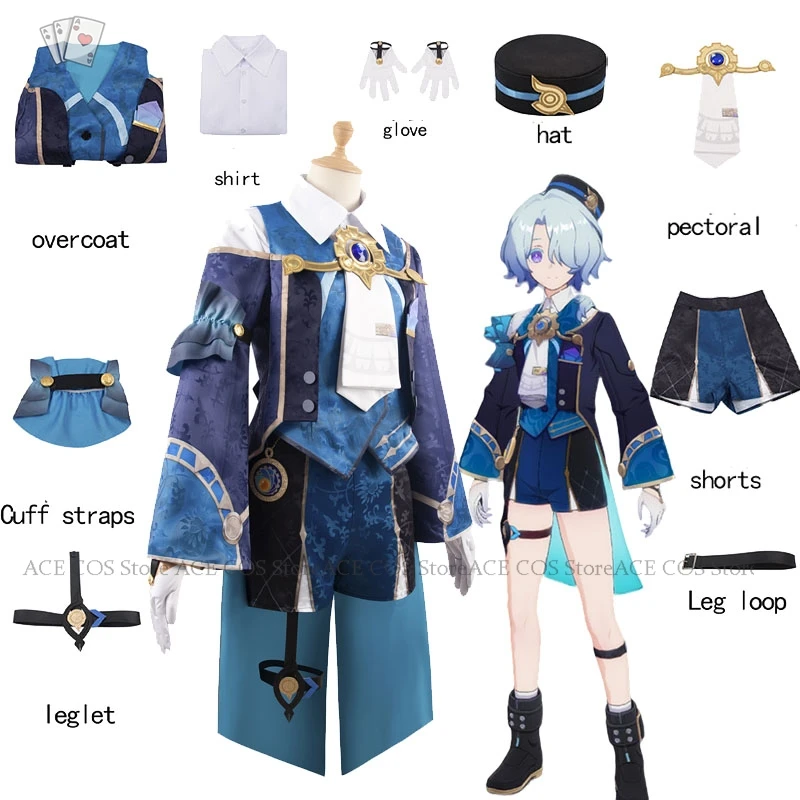 Misha Cosplay Kostuum Pruik Spel Honkai: Star Rail Micha Kleding Anime Cosplay Halloween Feest Herenkleding 2024 Nieuw