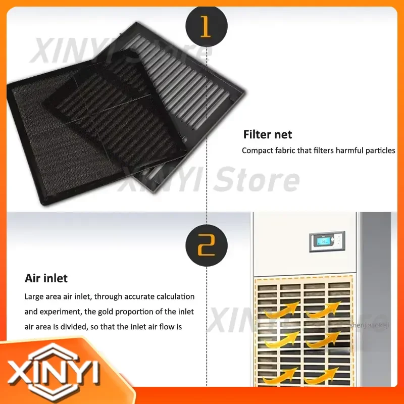 20KG H Industrial Dehumidifier Multifunction Commercial Air Dehumidifier for Basement Workshop Laboratory Engine Room 380v