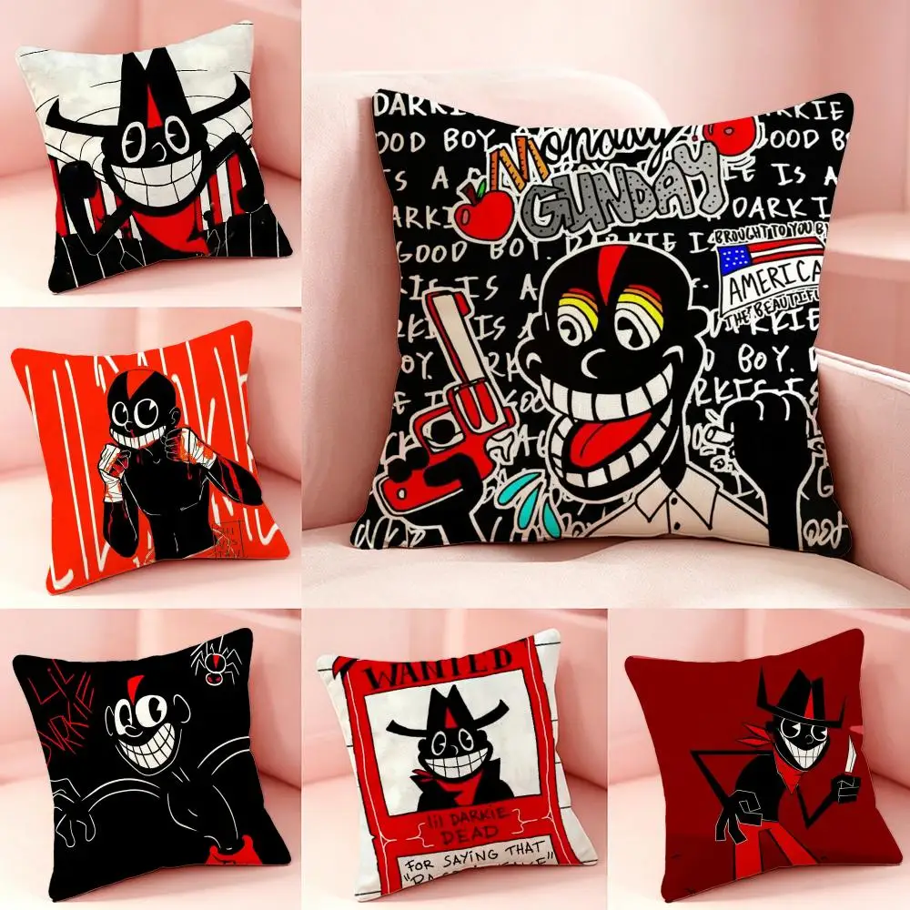 Singer Lil DarkieS Cushion Cover Pillow Short Plush Pillow Cute Simple Style For Living Room Bedroom Birthday Gift
