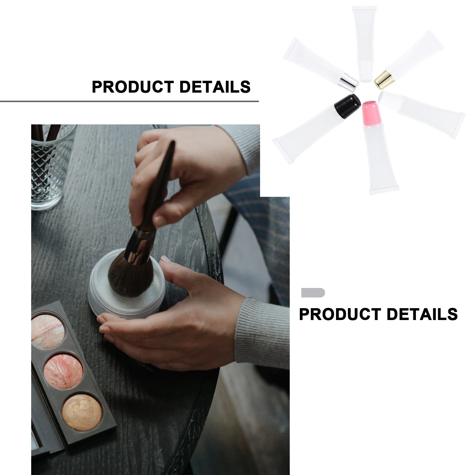 24 pçs tubos de brilho labial recipientes vazios transparentes para bálsamo labial shampoo chuveiro gel à prova de vazamento espremer portátil recarregável