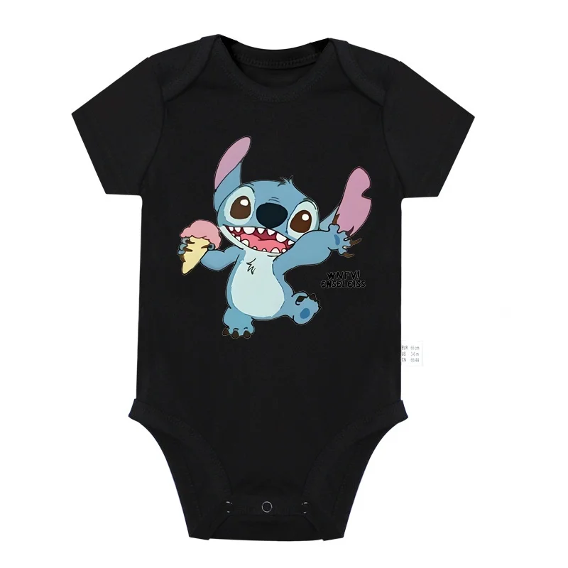 بدلة ديزني ستيتش للأطفال من القطن الكرتوني للأولاد والبنات ملابس صيفية لطيفة للأطفال ملابس أطفال ناعمة ومريحة #4