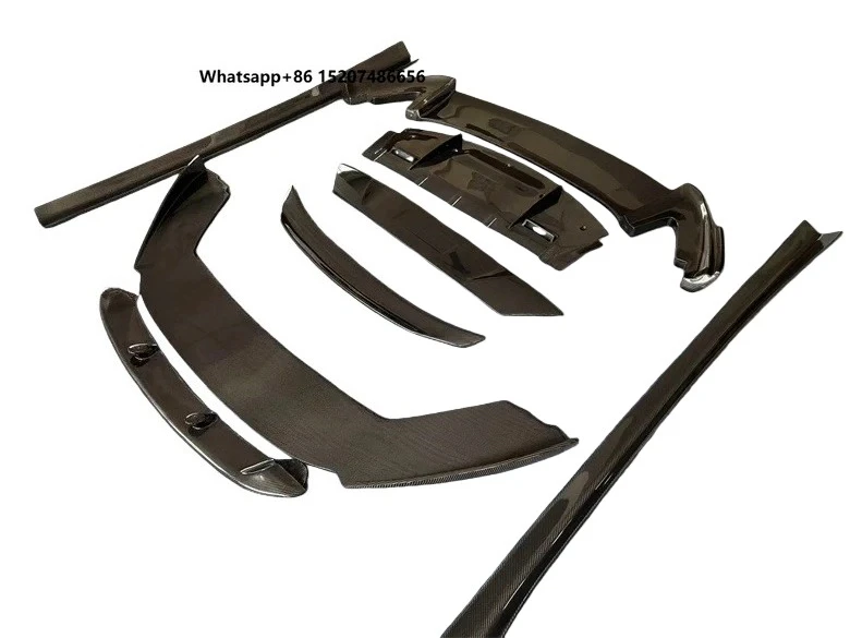 Carbon Fiber Body Kit  2009-2014 Auto  Front Lip Rear Diffuser Trunk Spoiler Side Skirt car