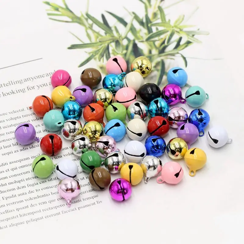 100/60/30/10pcs Color word metal puppy bells Wholesale specials pet necklaces, pendants, keychains DIY handmade accessories