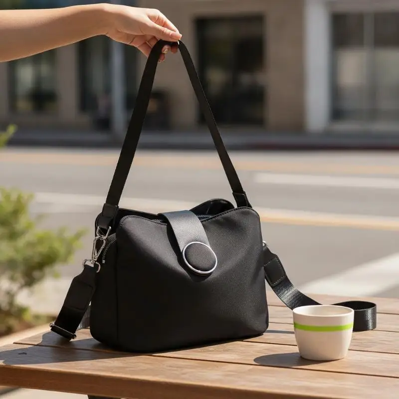Casual Nylon Shoulder Bag Women Fashion Waterproof Messenger Bag Travel Light Small Crossbody Bag Shopping Lady Handbag Purse