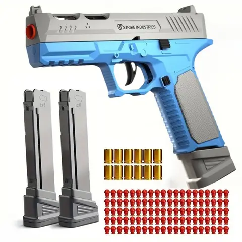 SIG17 Throwing Shell Soft Bullet Toy Gun with Blowback Outdoor Sports CS Game Pistol Launcher Model Birthday Gift