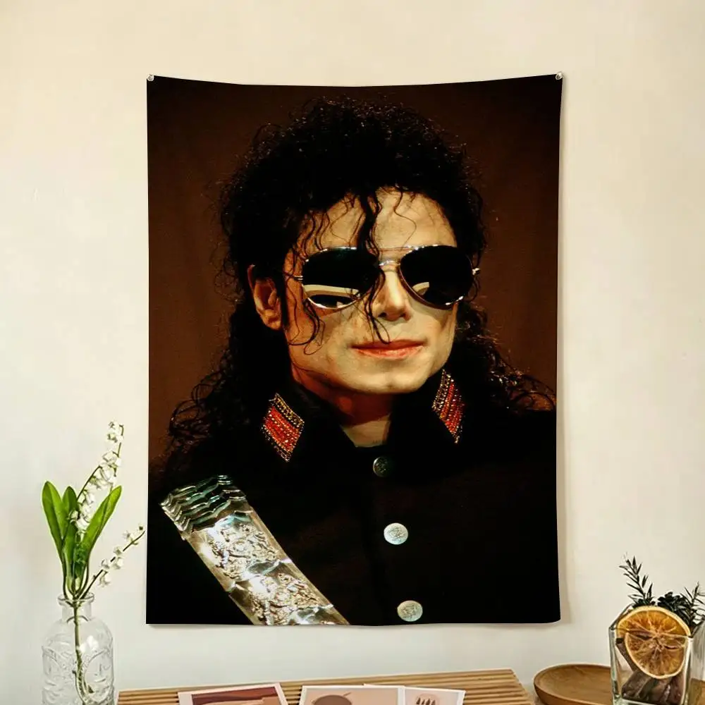 Singer M-Michael Jackson Flags Wall Hanging Background Art Banner for Bedroom Home Outdoor Decor