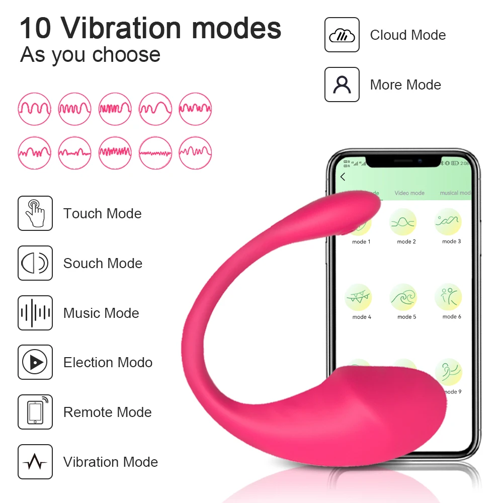 Wireless Bluetooth G Spot Dildo Vibrator for Women APP Remote Control Wear Vibrating Egg Clit Female Vibrating Panties Sex Toys