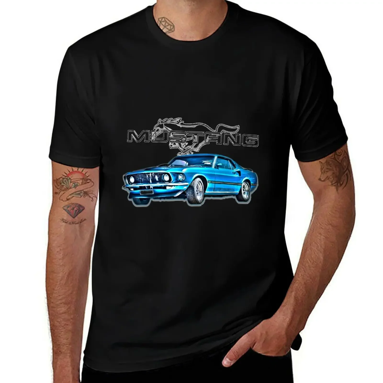 

Mustang T-Shirt street wear luxury t-shirt summer tops mens t shirt