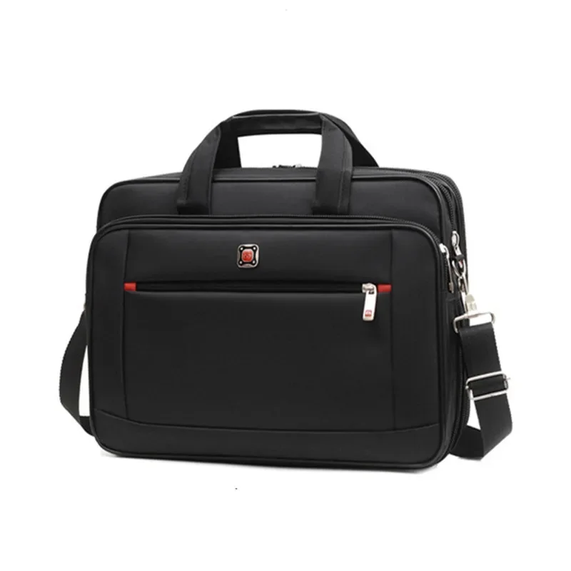 Maleta de grande capacidade masculina, moda laptop de negócios, bolsa masculina, escritório, bolsa de ombro masculina