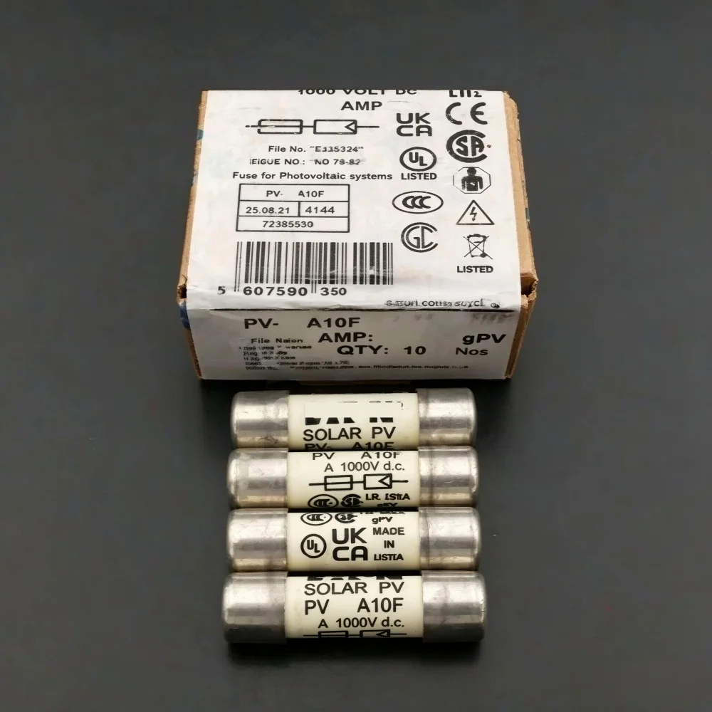 PV-5A10F Solar PV Fuse, 5A 1000VDC, Fast-Acting Photovoltaic String Protection OEM
