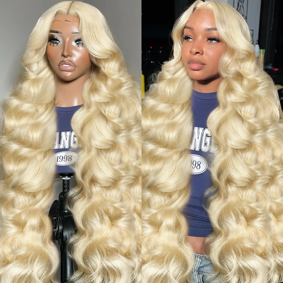 613 Lace Frontal Wig 13x6 Honey Blonde Body Wave Lace Front Wigs Brazilian 13x4 HD Transparent Colored Human Hair Wig For Women