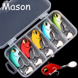 Fishing Lures Wobble Rotating Metal Vib Vibration Tail Winter Fishing 6g 14g 26g Artificial Hard Baits Jig Spinner Spoon Pesca
