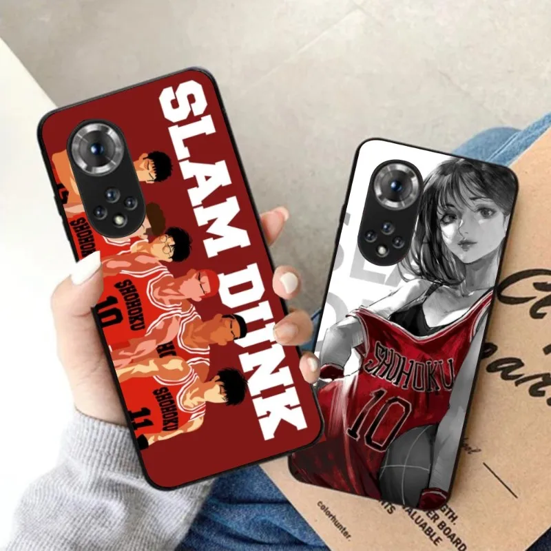 Anime Slam Dunk Sakuragi Phone Case for Honor 70 50 20 7S X9 X8 X7 Magic 4 3 Pro Black Soft Phone Cover Funda