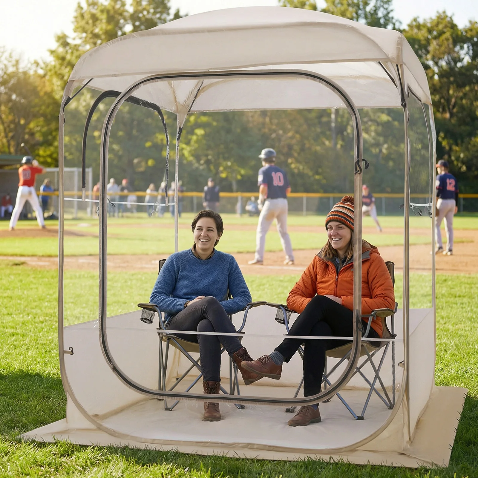 

Палатка-тент Pop Up с панорамным обзором 360°, быстросборная, для спортивных мероприятий, кемпинга, рыбалки, болельщиков