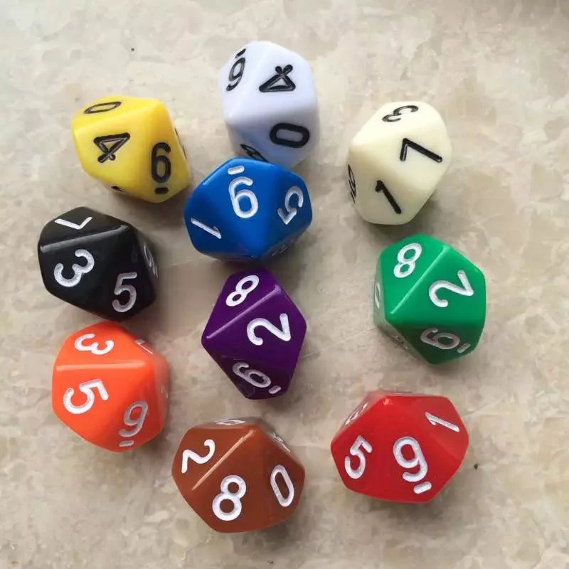 10PCS Math Manipulative 10 Sided Dice For Classroom Teaching Supplies Kids Educational Toys Juegos Interactivos Para Niños