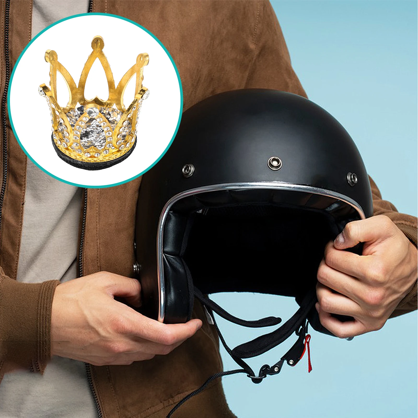 

Mini Decoration Women'S Motorcycle Ornament Stylish Bike Accessory Durable Plastic Adhesive Decor Scooter Ski