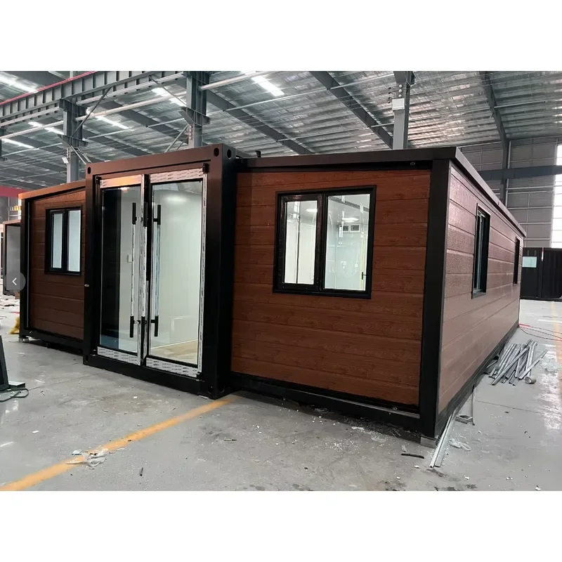 2026Hot 20ft Expandable Container Villa Modular Prefab Container House Office Building Modern Made of Steel Material