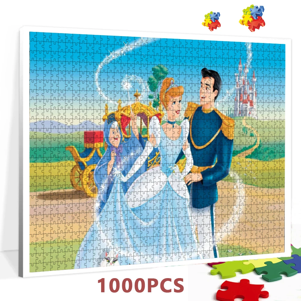 

Disney Puzzles for Adults 1000 Pieces Paper Jigsaw Cinderella Disney Princess Puzzles Educational Diy Puzzle Game Toys Gift