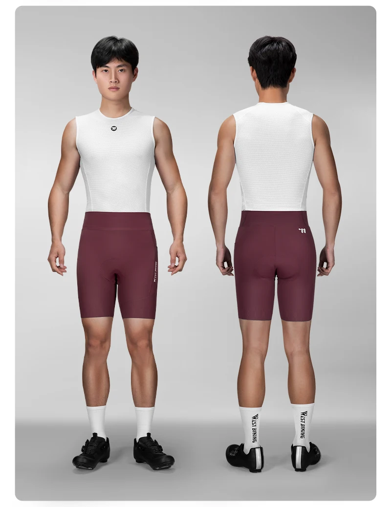 WEST BIKING Herren-Radhose, schnell trocknend, atmungsaktiv, gepolsterte Fahrradhose für Straßen- und Mountainbike-Fahrten im Sommer, leicht – Detail 14