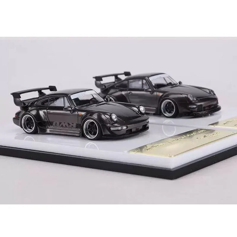 MC 1:64 Alloy RWB964 RWB993 High Tail Wings Wide Body Modified Car Model Classic Adult Souvenir Gift Decorations Static Display
