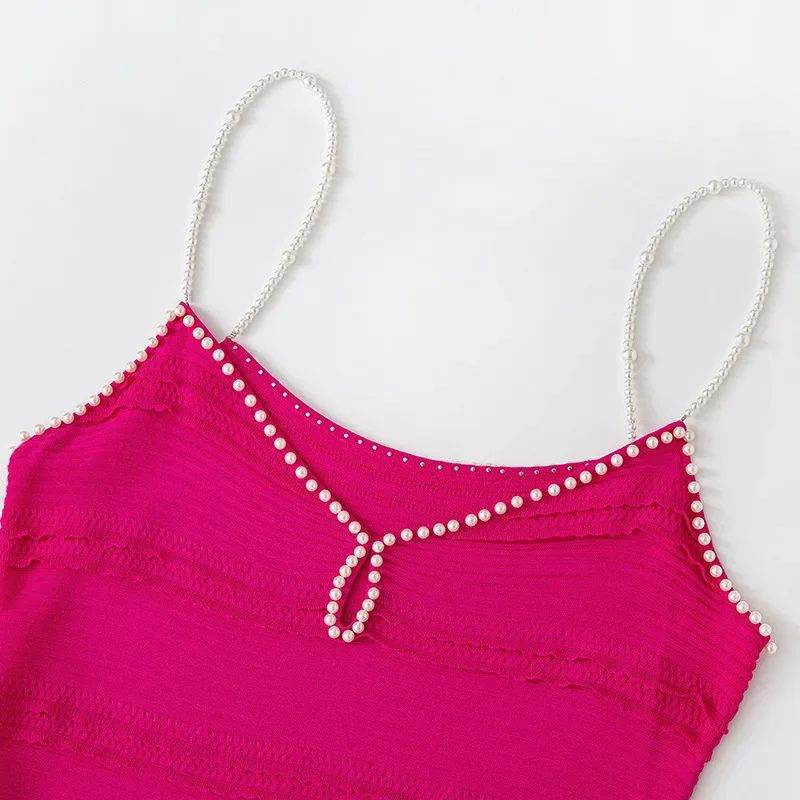 Vestido feminino preto sexy com suspensório, sem mangas, malha, decote em V, elegante, midi