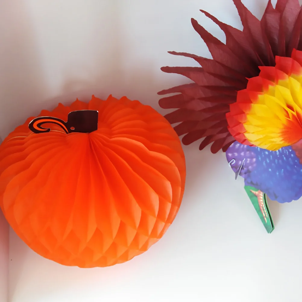 6 pezzi di palline floreali a nido d'ape, oggetti decorativi, fiori di carta, decorazioni di Halloween, decorare bouquet, delicato regalo di Pasqua