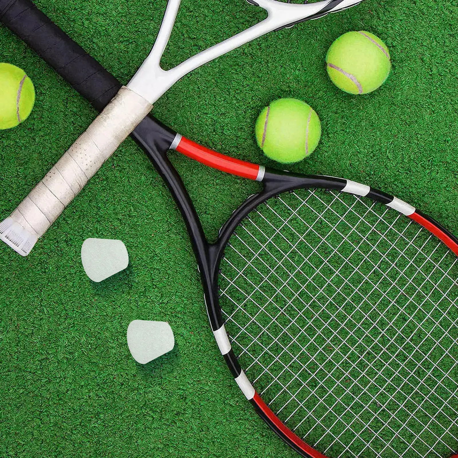 

2Pcs Tennis Racket Handle End Caps Wear Resistant Butt Covers Protective Racquet Grip Stability Replacement Accessories
