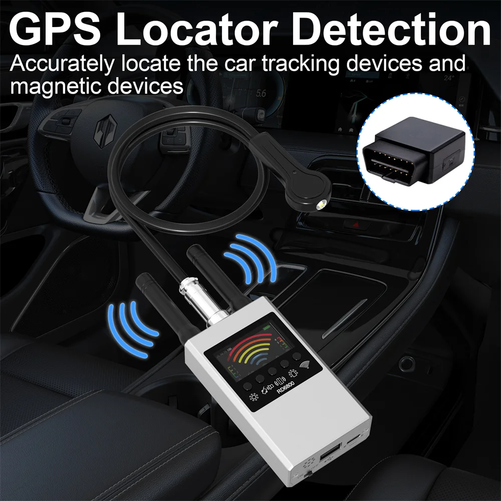 Detector de cámara antiespía profesional DR6800, escáner de insectos, protección de seguridad, cámara de señal RF, dispositivos ocultos, localizador de rastreador GPS para coche