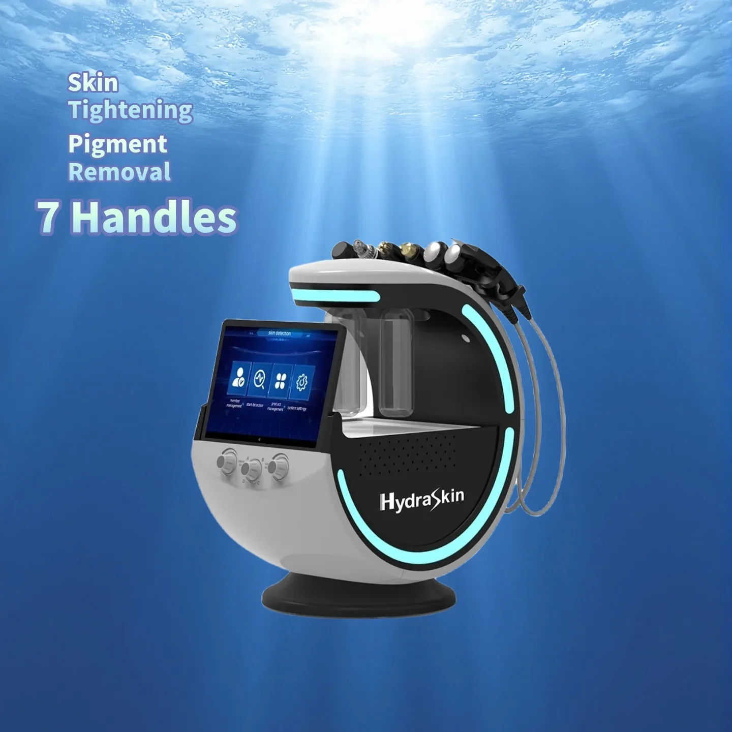 

Smart Ice Blue Plus кислородная гидродермабразия пузырьковая машина, профессиональная машина для гидромабразии лица, ультразвуковая машина для радиочастотной лифтинговой машины