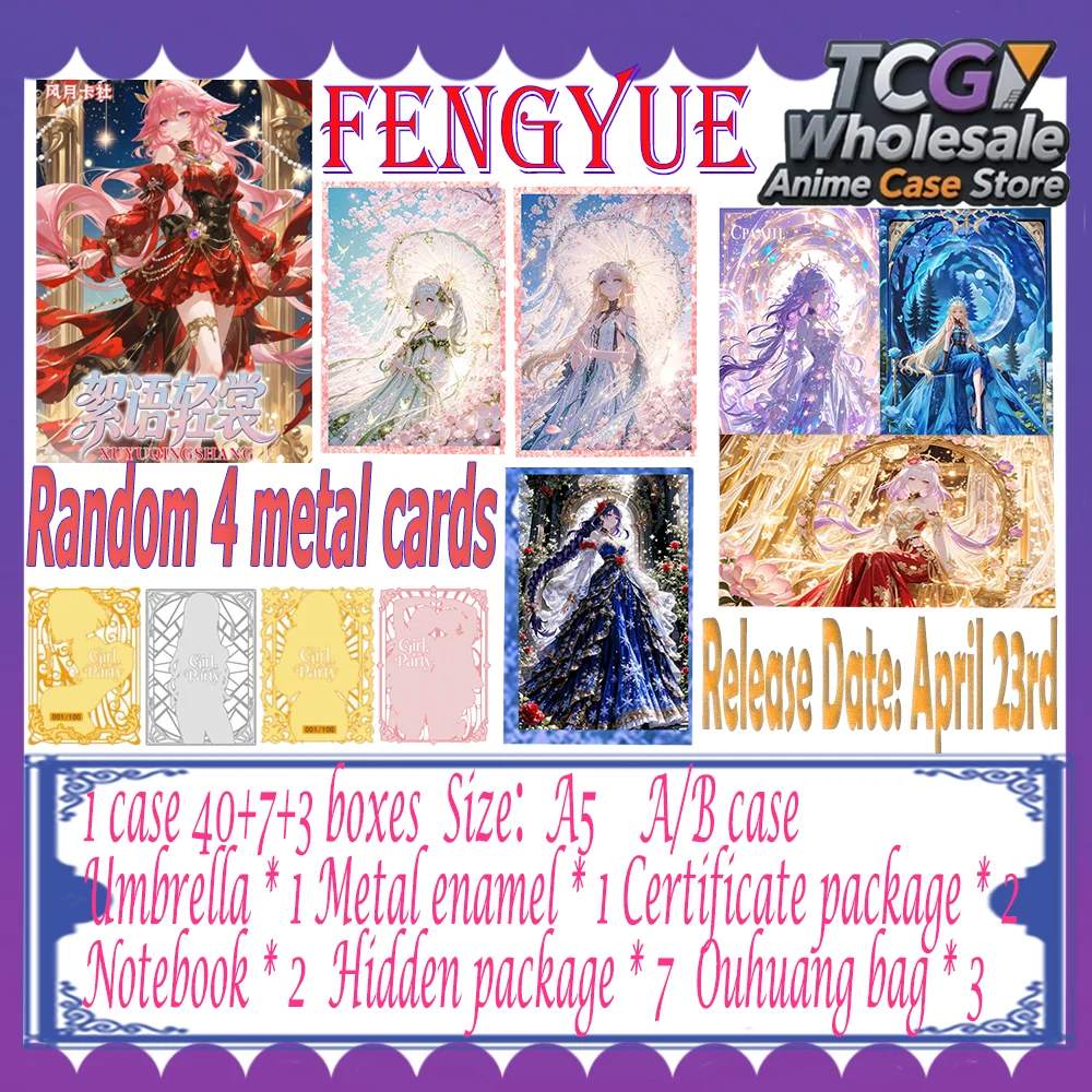 

Wholesale Goddess Story Card 2026 Waifu Board Anime A5 Acrylic HD Size Color Paper Anime Collection Gifts