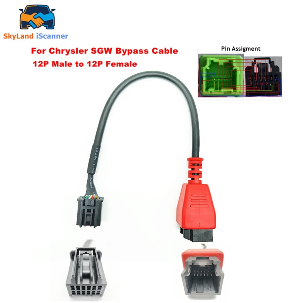 Cable de bypass 12P a 12P macho a hembra para CHRYSLER/Iveco Daily SGW 2026 - El mejor para CHRYSLER/Iveco Daily SGW