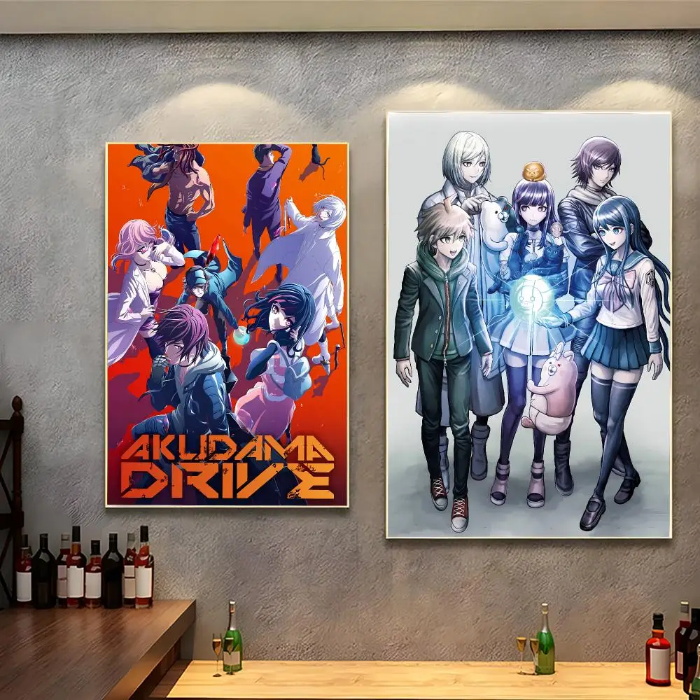 Cyberpunk anime Akudama Drive Poster Peel And Stick Indoor Bedroom Wall Decor Aesthetic Gift