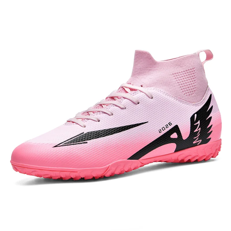 Neue Herren-Fußballschuhe, hochwertige Outdoor- und Indoor-Fußballstiefel mit hohem Schaft, rutschfeste Sportschuhe, ultraleichte Futsal-Schuhe, rutschfest.