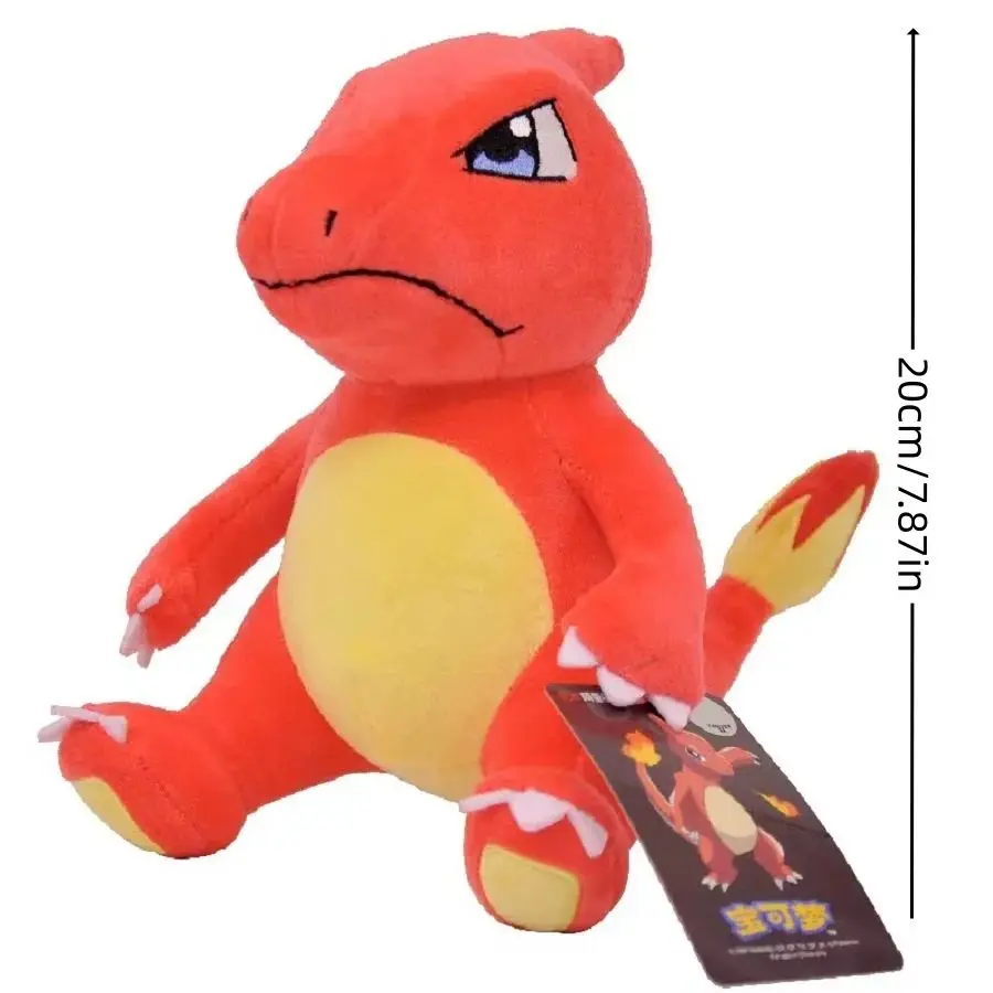 Pokemon Character Charmeleon Plush Doll 20cm Charmeleon Dragon Stuffed Animal Toy Personalized Face Doll Gift for Boy