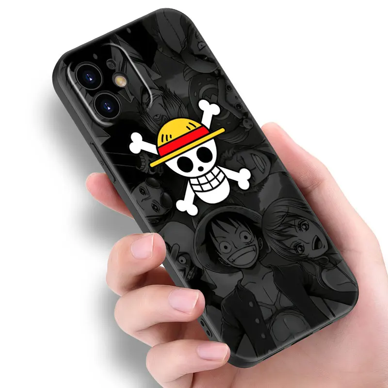 One Piece monkey d luffy Black Phone Case For Xiaomi Mi POCO X6 Pro NEO 5G M6 F6 X5 X4 F5 M6 Pro X3 NFC M3 M5 M4 Pro F4 F3 GT