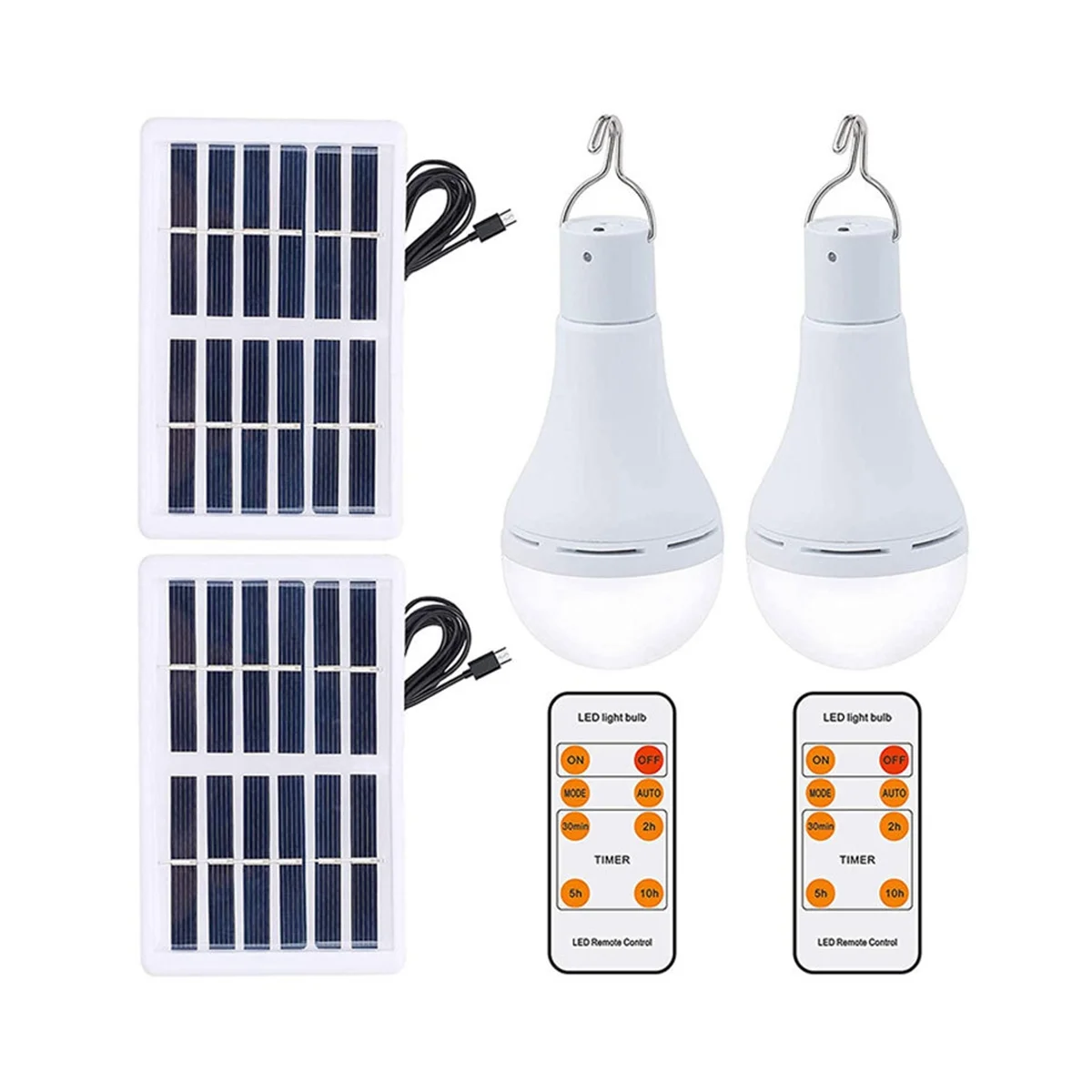 Lâmpada solar LED, Lâmpada de energia recarregável, Lâmpada para acampamento interior e exterior, Lâmpada solar com controle remoto