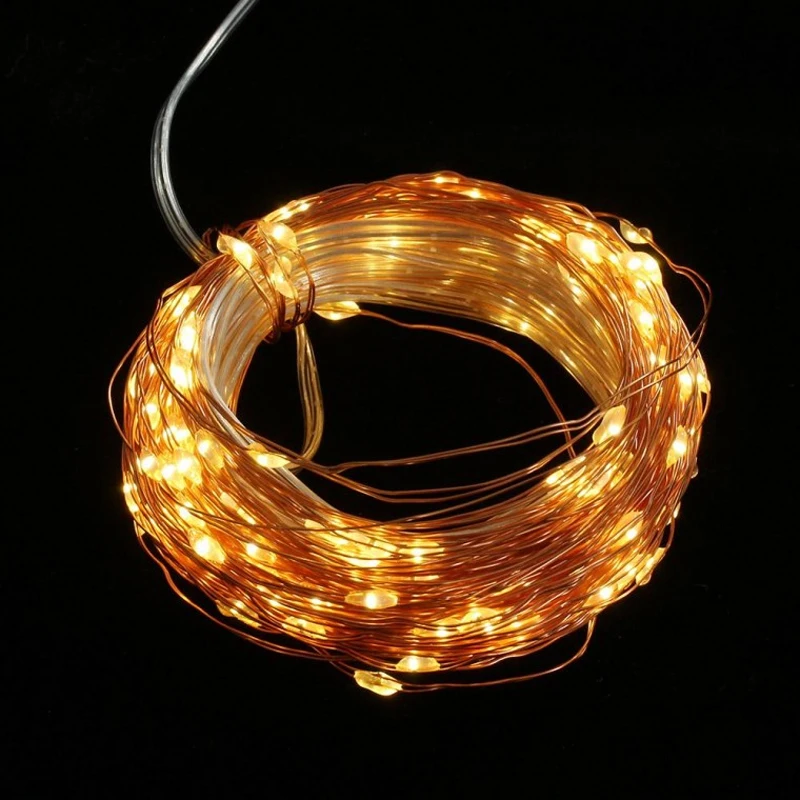 100-hole wire light light 10m worm color outdoor light year-end decoration String Light