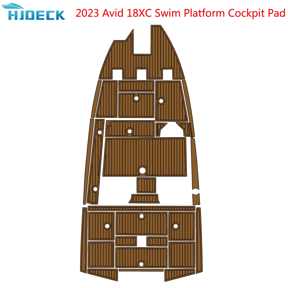 2023 Avid 18XC Swim Platform Cockpit Pad Self-Adhesive EVA Foam Marine Boat Flooring Teak Decking Floor Mat Customized