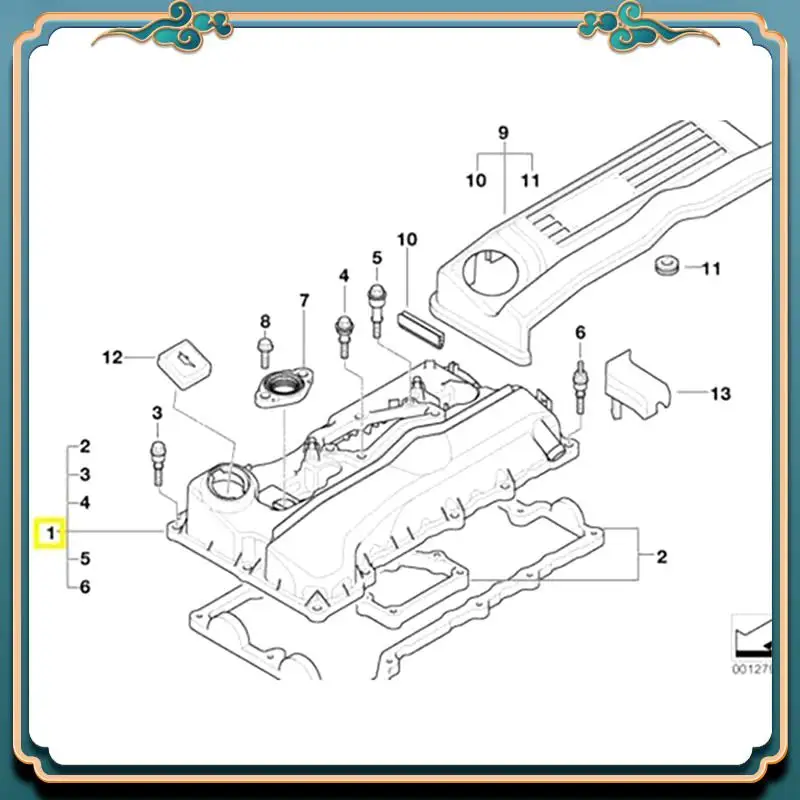 

Новейшие 1 шт., крышка клапана головки блока цилиндров двигателя автомобиля, запасные аксессуары для BMW E87 E90 E91, номер детали: 11127568581, 1112752666