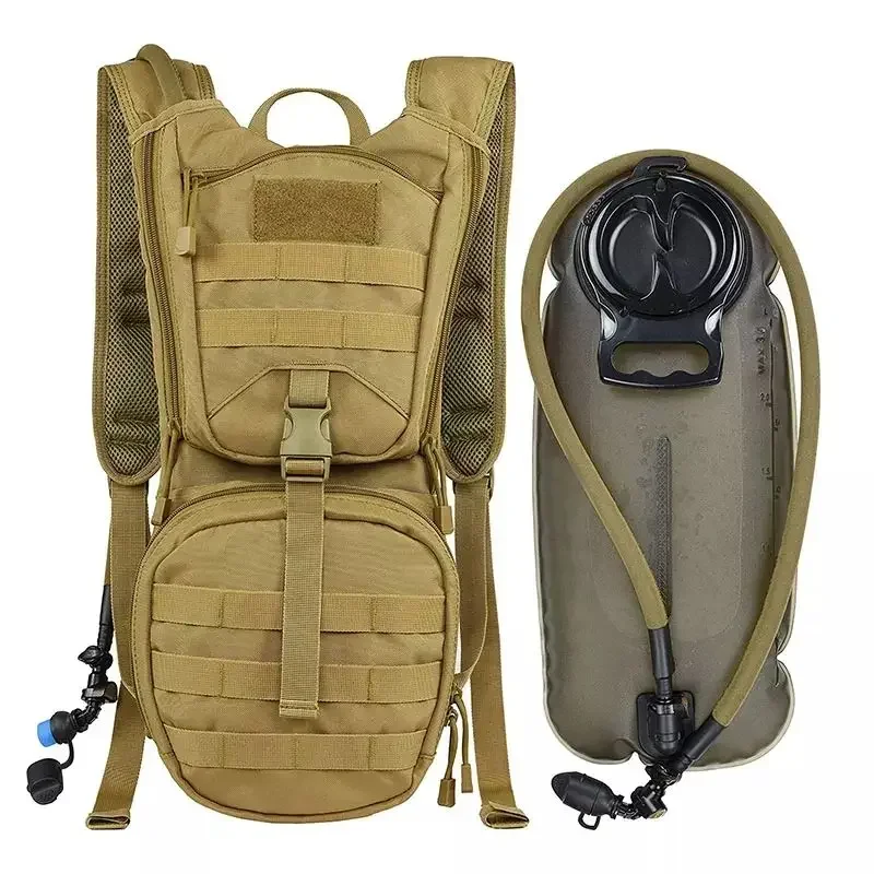 Sport Climbing Bag,Custom Outdoor Cycle Hiking Climbing Survival Assault Tactical Hydration Backpack Bag With 2L3L Water Bladder