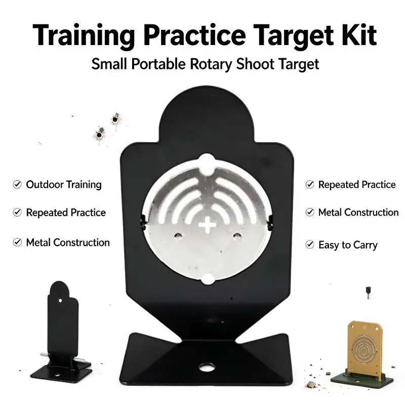 Rotary Training Exercise Small Shoot Targets, Portable Practice Target For Soft Projectile Game Activities