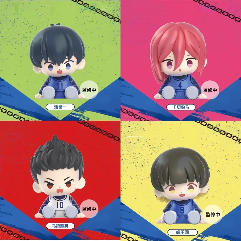 

New Hot Genuine Blue Lock Sitting Series Blind Box Kiyomizu Ichi Ito Shin Figures Trendy Ornament Toys Model Gifts Festvial Toys