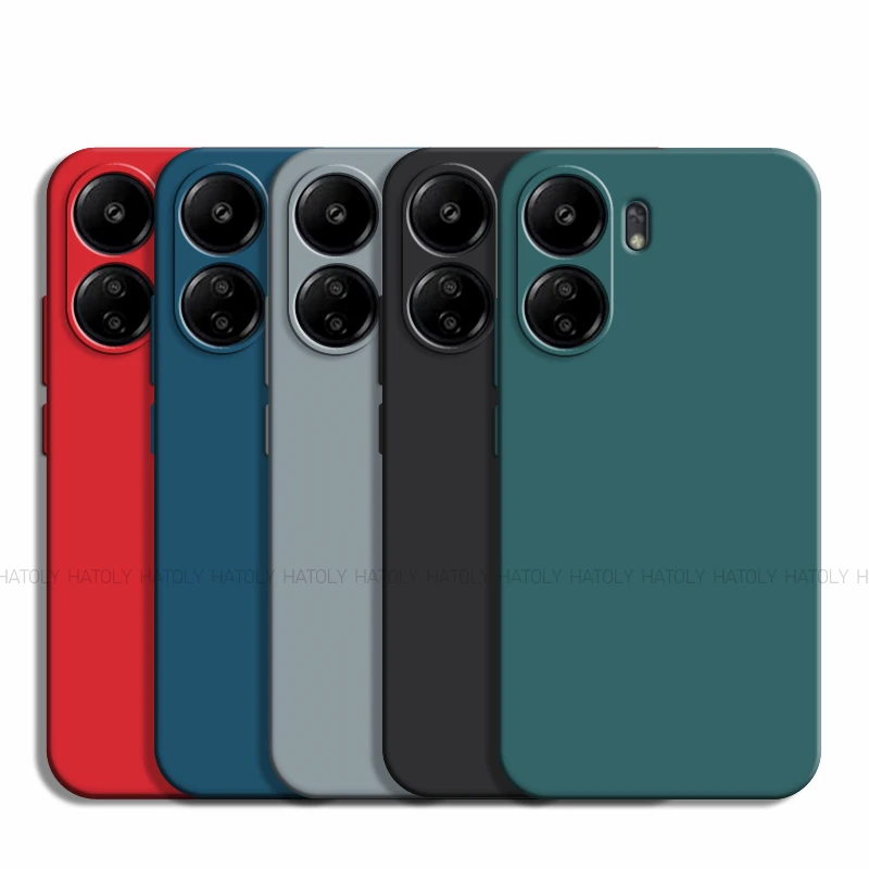 Für Xiaomi Redmi 13c Fall Abdeckung Luxus Original TPU stoß feste flüssige Silikon Schutz Telefon Rückseite für Xiaomi Redmi 13c