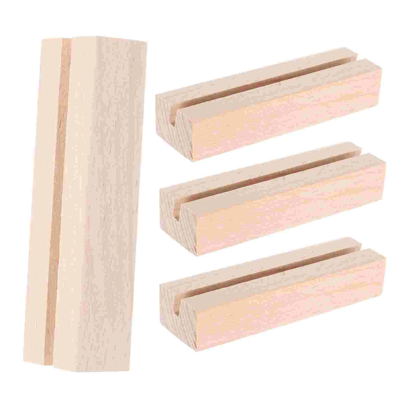 Base de madera para fotos, soportes de fotos con calendario abatible de pie 2025, soporte de exhibición, 4 Uds.