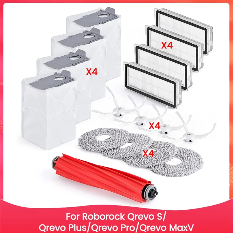 مجموعة ملحقات A76G لأجزاء مكنسة Roborock Qrevo S/Qrevo Plus/Qrevo Pro/Qrevo Maxv