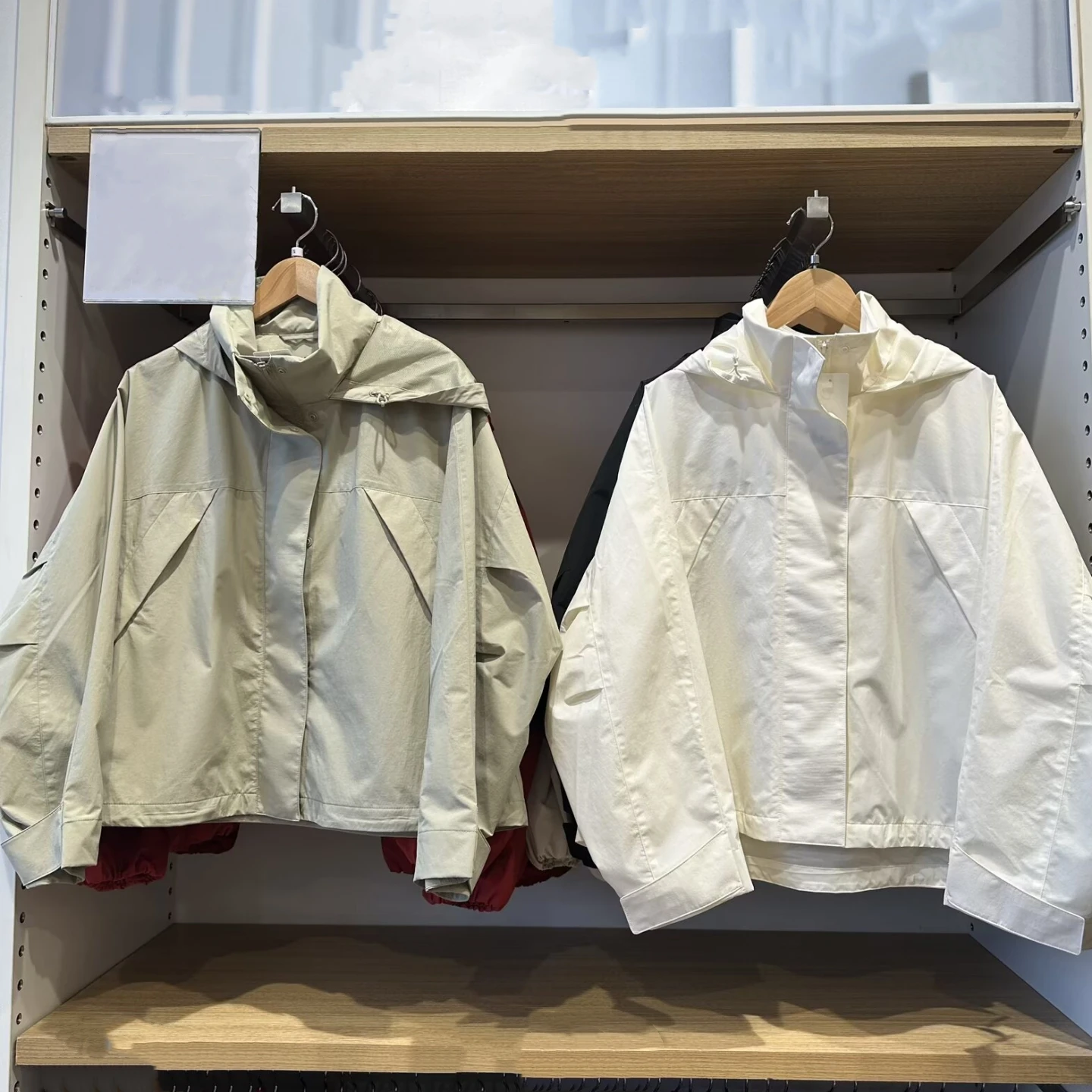2026 Women Waterproof Jacket Coat Fashion Hooded Stand Collar Spring Loose Style Jacket Femme Casaco Abrigo Streetwear