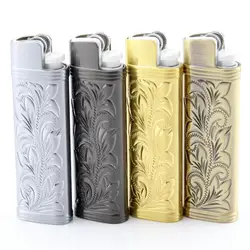 4 Color Dolphin Zinc Alloy Metal Shell For Cricket Lighter ED1 80*22*10mm