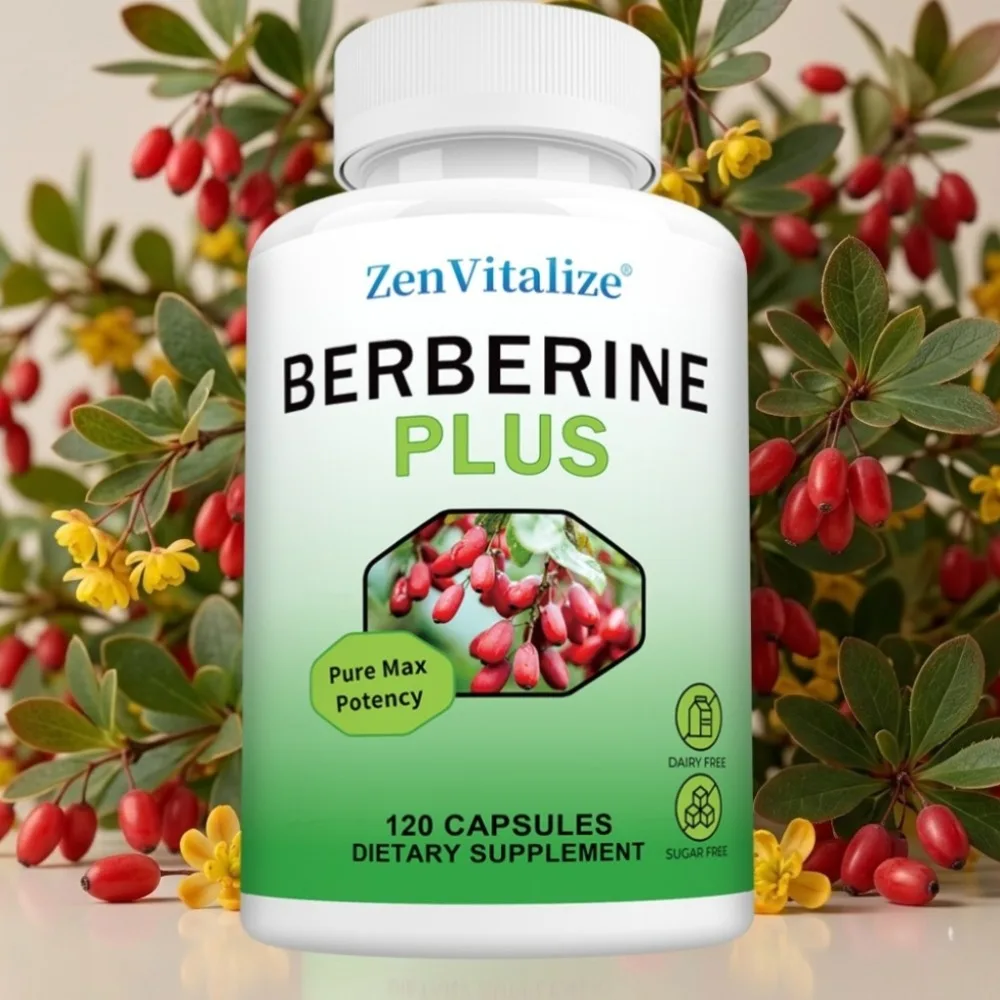 Berberine Plus with Royal Jelly, 120 Vegetarian Capsules, Supports Daily Wellness & General Health