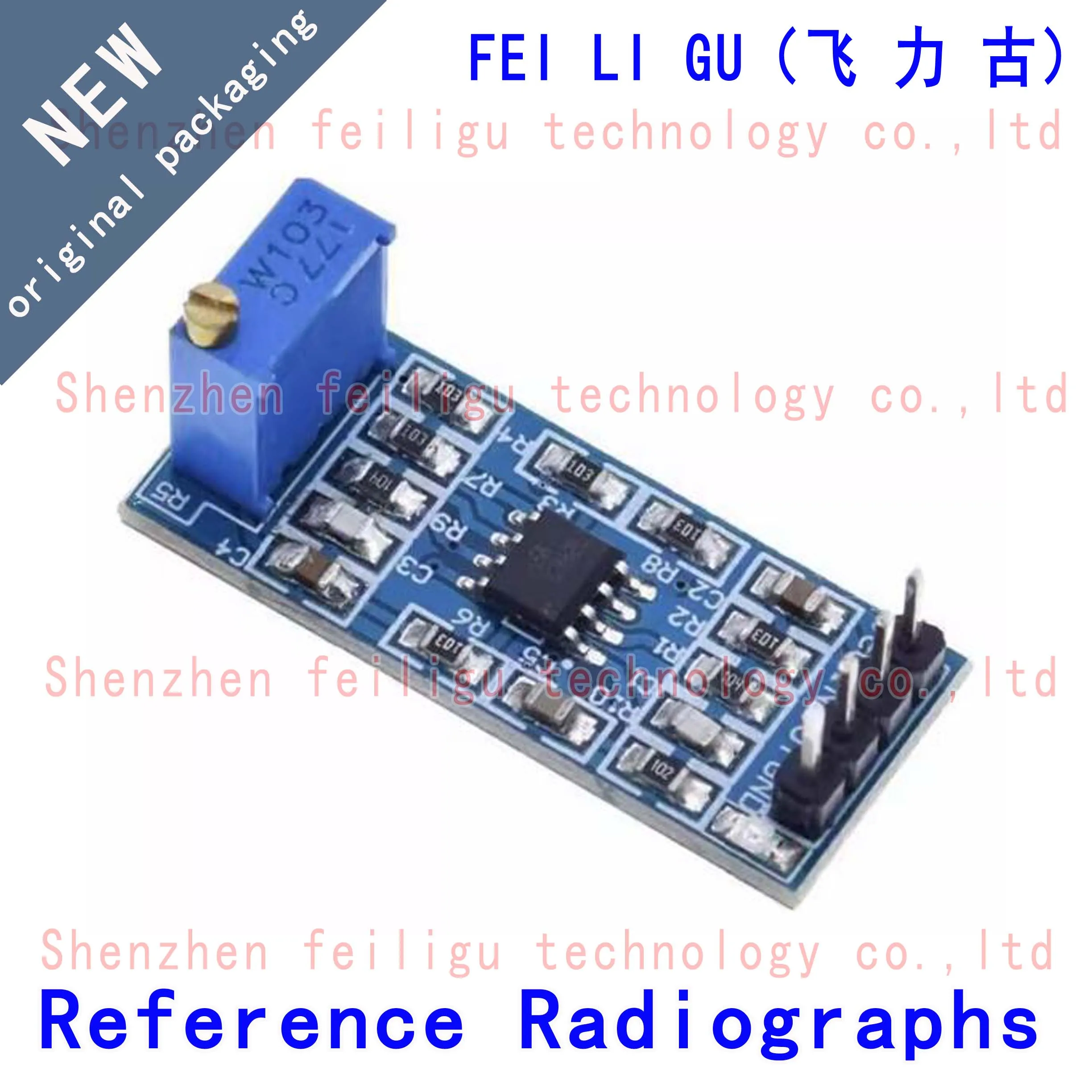 Módulo de amplificación de señal de ganancia LM358 100x Original, módulo de amplificador Op, 1 ~ 20 piezas, nuevo