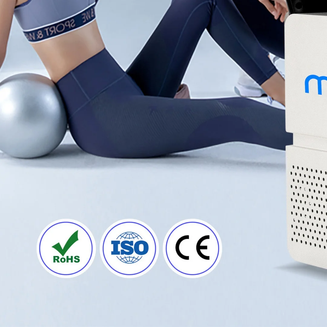 MYOslim 2 In 1 EMS RF Body Sculpt Machine 5000W Power 360° Rotating Roller Handle Muscle Building Fat Burning Salon Equipment